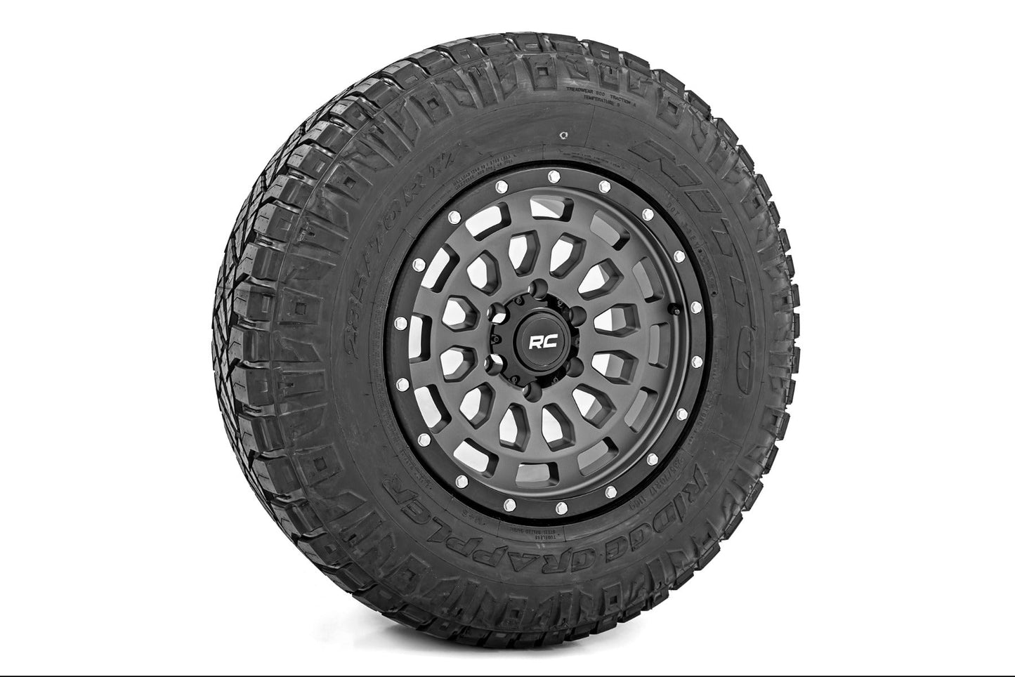 Rough Country  | Rough Country 87 Series Wheel | Simulated Beadlock | Gray/Black | 17x8.5 |