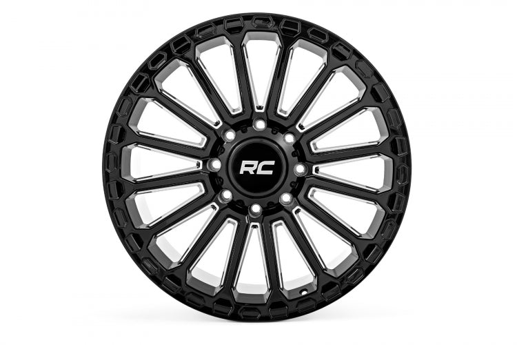 Rough Country | Rough Country 97 Series Wheel | One-Piece | Gloss Black | 22x10