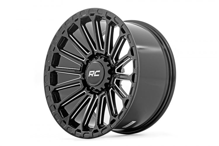 Rough Country | Rough Country 97 Series Wheel | One-Piece | Gloss Black | 22x10