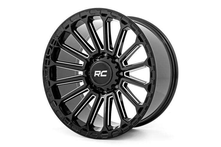 Rough Country | Rough Country 97 Series Wheel | One-Piece | Gloss Black | 22x10